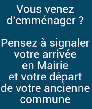 Vous venez d'emménager ? 