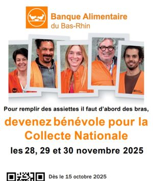 Devenez bénévoles pour la Collecte Nationale de la Banque Alimentaire du Bas-Rhin