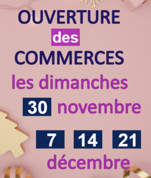 Ouverture des commerces avant Noël