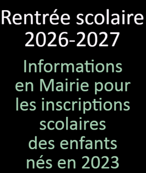 Rentrée scolaire 2026-2027