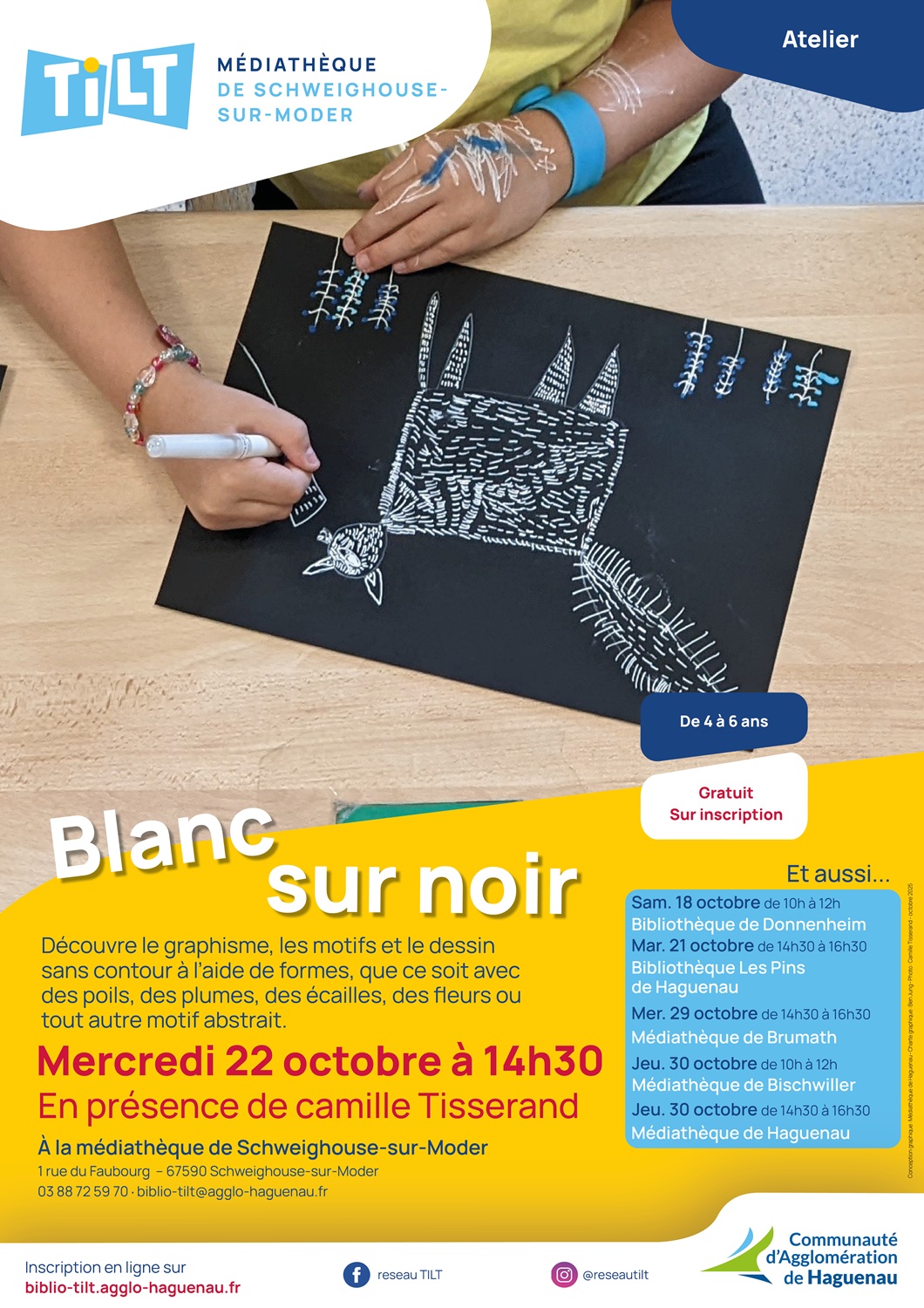 blanc sur noir