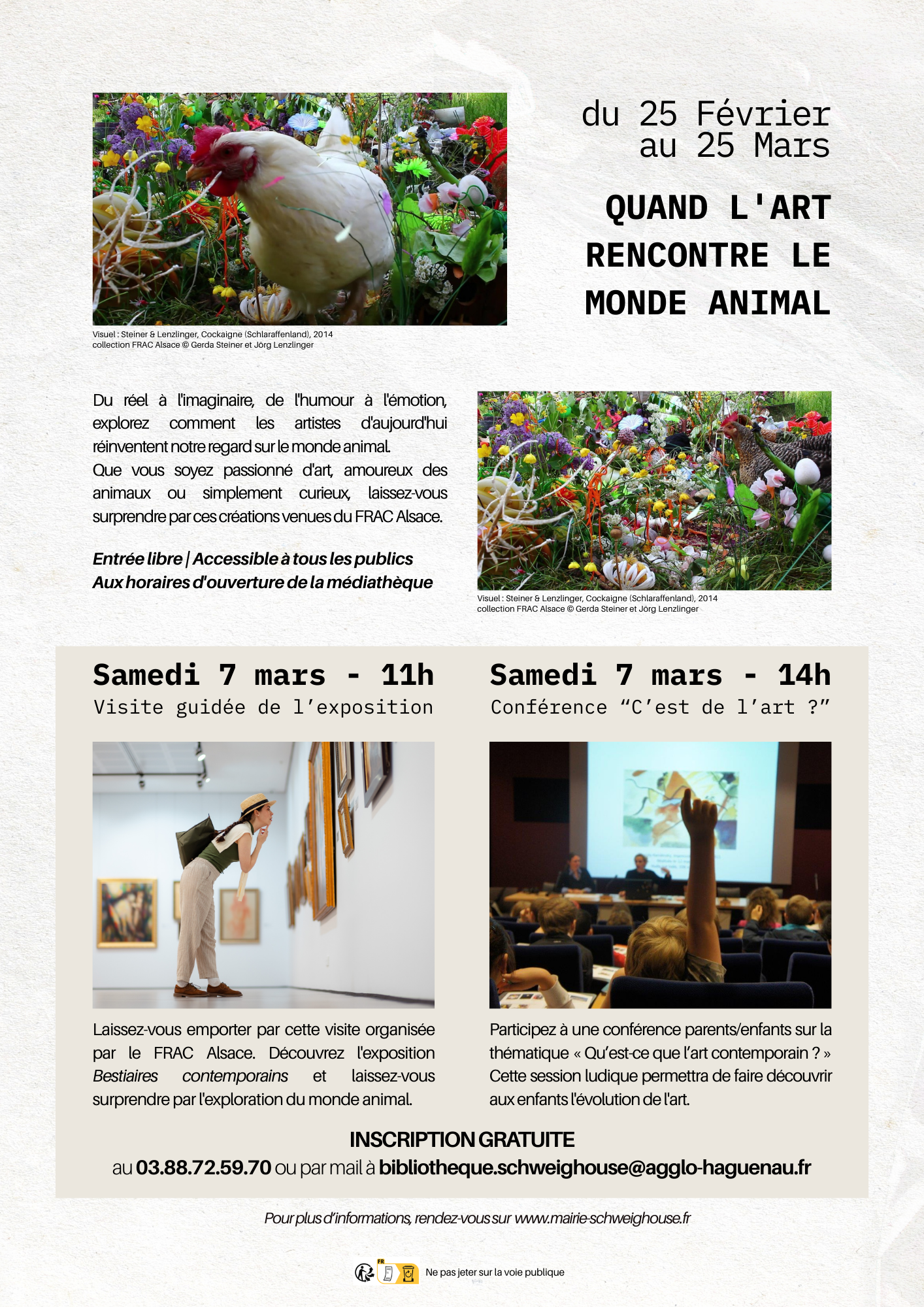 Bestiaires contemporains Flyer bestiaires contemporains