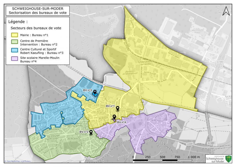 Plan des bureaux de vote