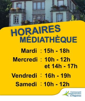 Horaires de la Médiathèque