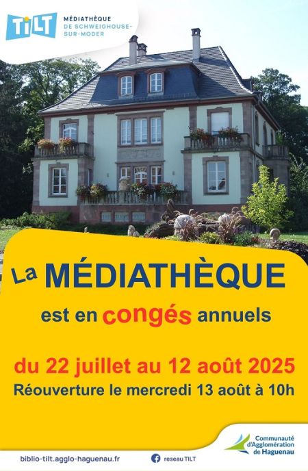 La médiathèque est en congés annuels