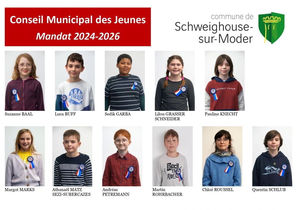 Organigramme conseil municipal des jeunes